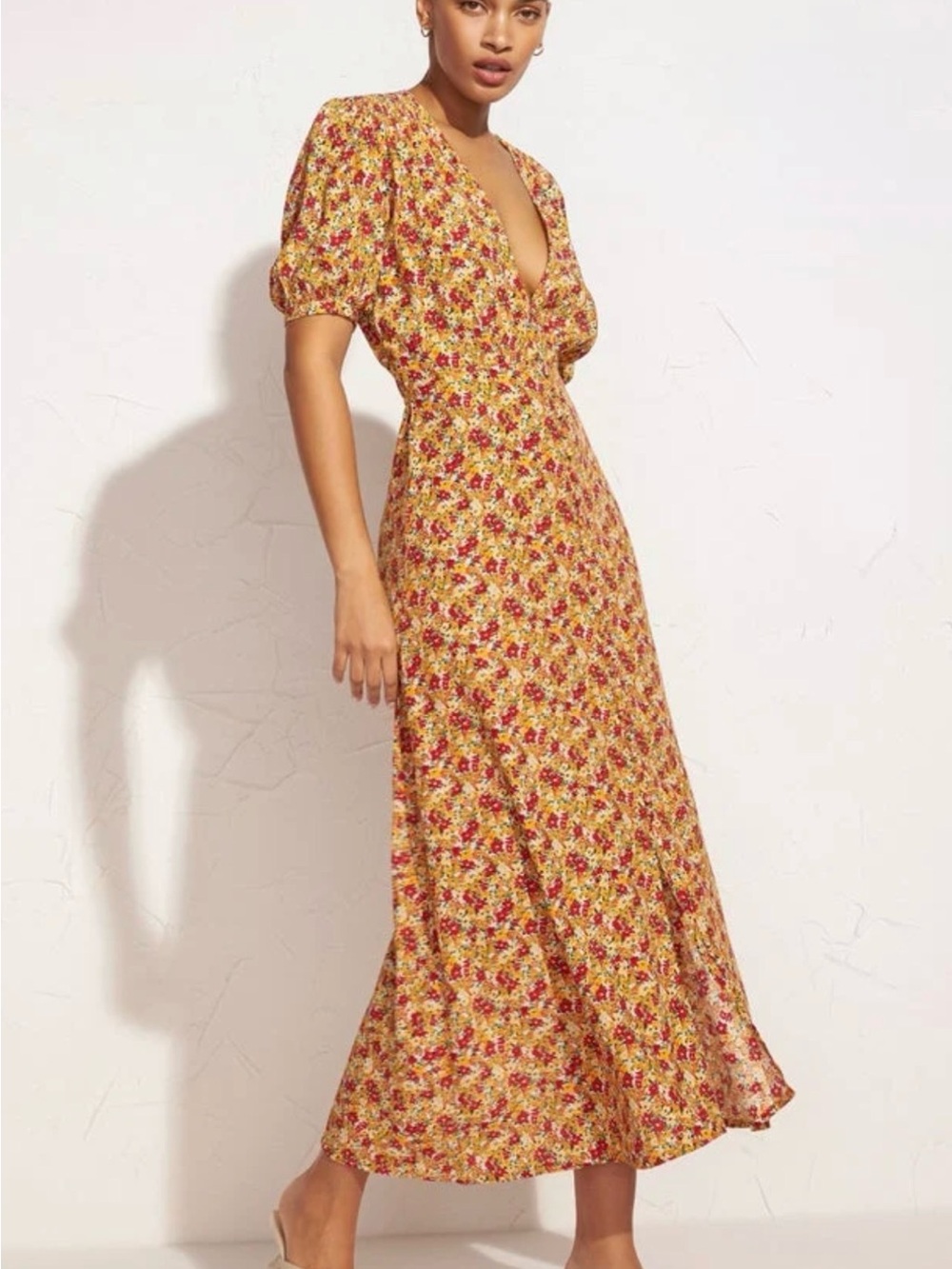 Faithfull the Brand BELLAVISTA Floral Midi Dress